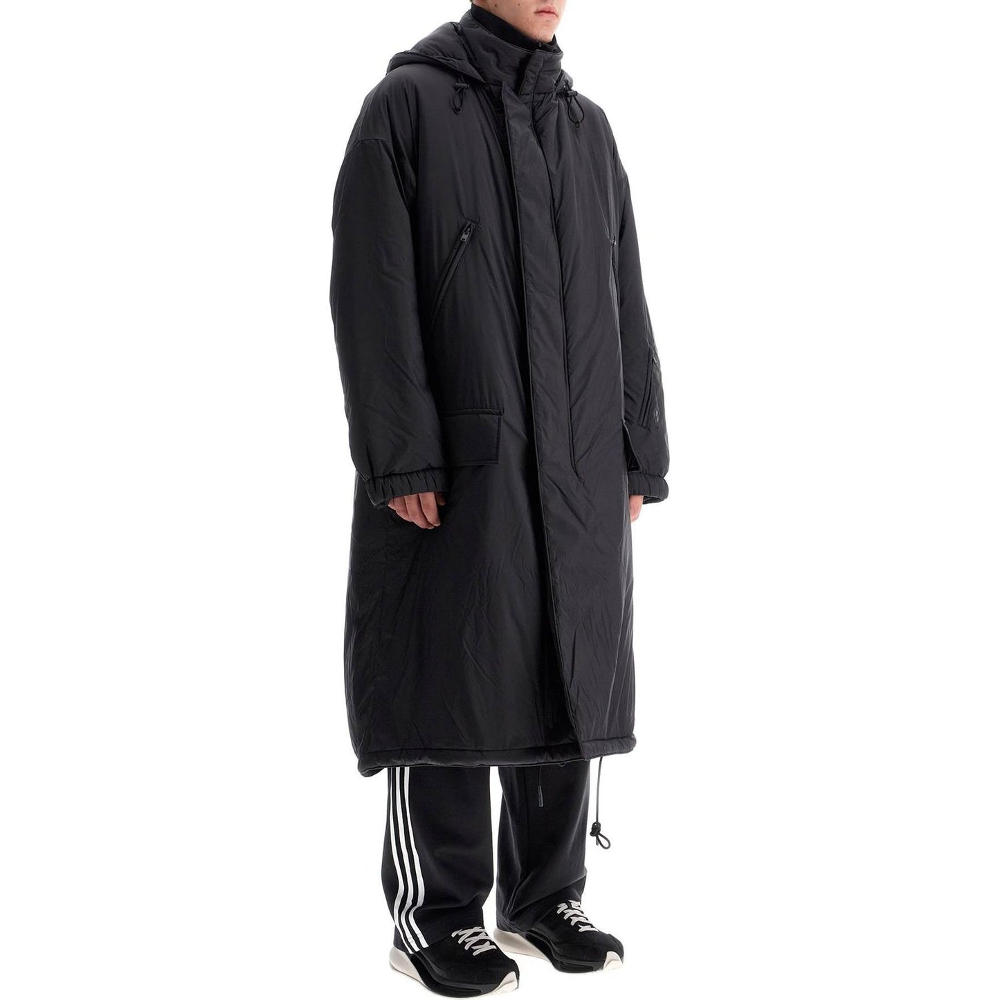 Y-3 long padded nylon parka coat Jackets Y-3