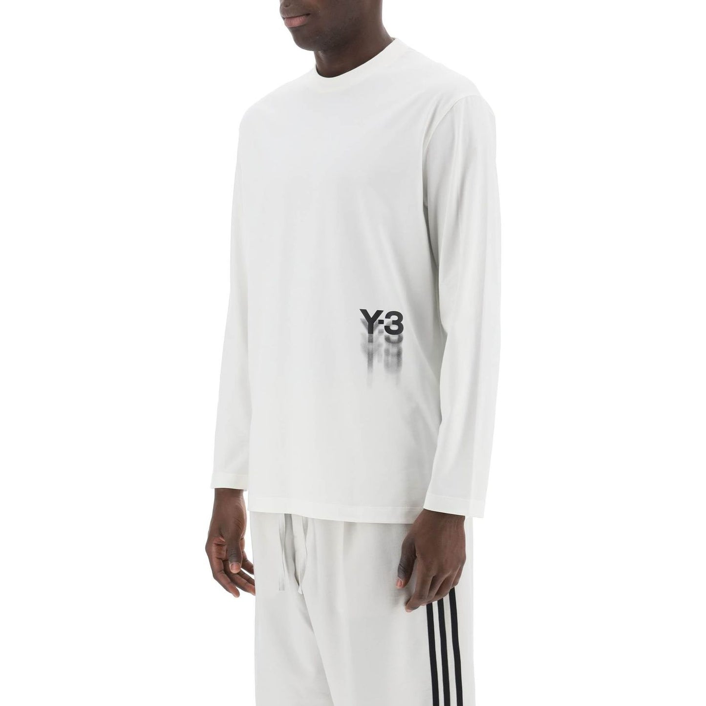 Y-3 long-sleeved t-shirt with logo print Topwear Y-3