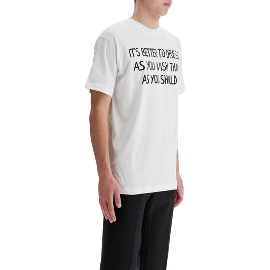 Moschino t-shirt with lettering print Topwear Moschino Black