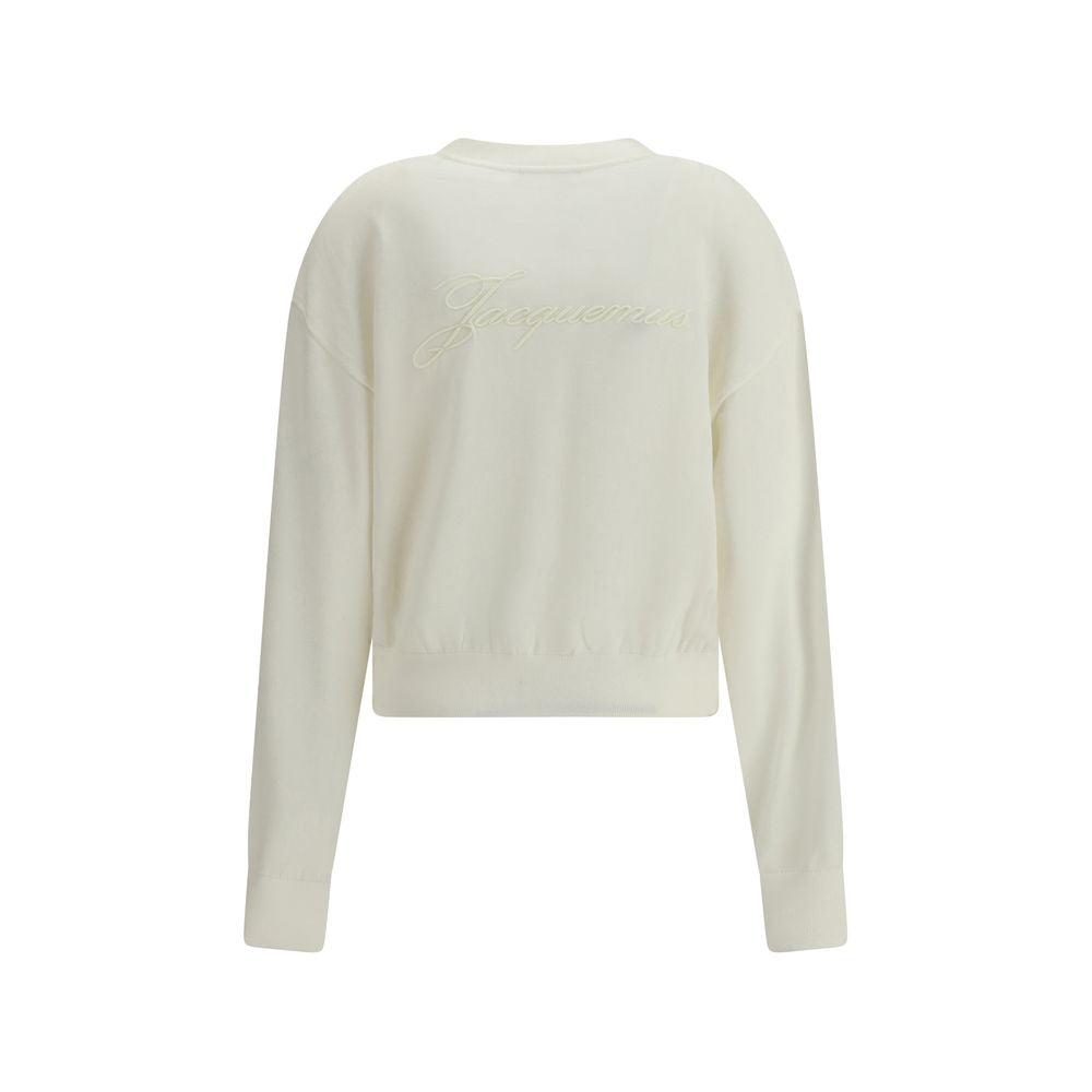 Jacquemus White Merino Wool Cardigan Jacquemus
