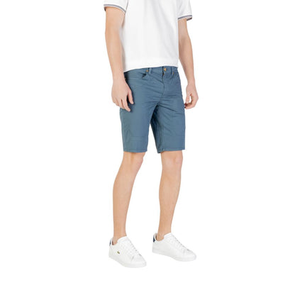 Jeckerson Blue Cotton Bermuda Shorts Jeckerson