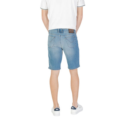 Jeckerson Light Blue Cotton Bermuda Shorts Jeckerson