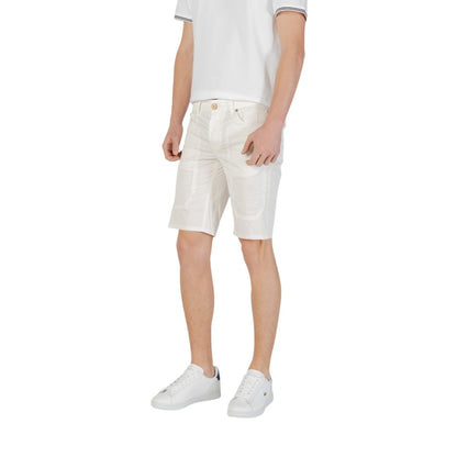 Jeckerson White Cotton Bermuda Shorts Jeckerson