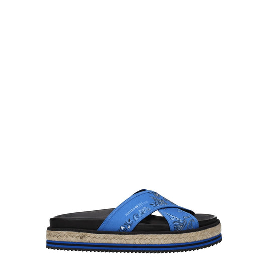 Kenzo Blue Fabric Slippers Kenzo