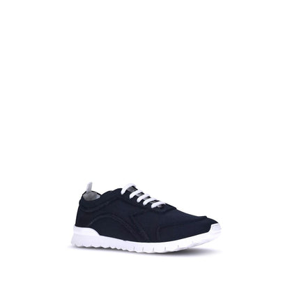 Kiton Black Cotton Athletic Sneakers Kiton