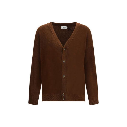Laneus Brown Cashmere Cardigan Laneus
