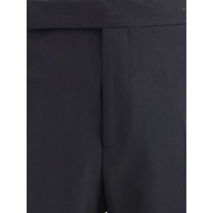 Lardini Black Viscose Casual Pants Lardini
