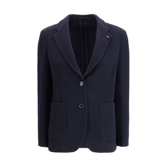 Lardini Blue Wool Blazer Lardini