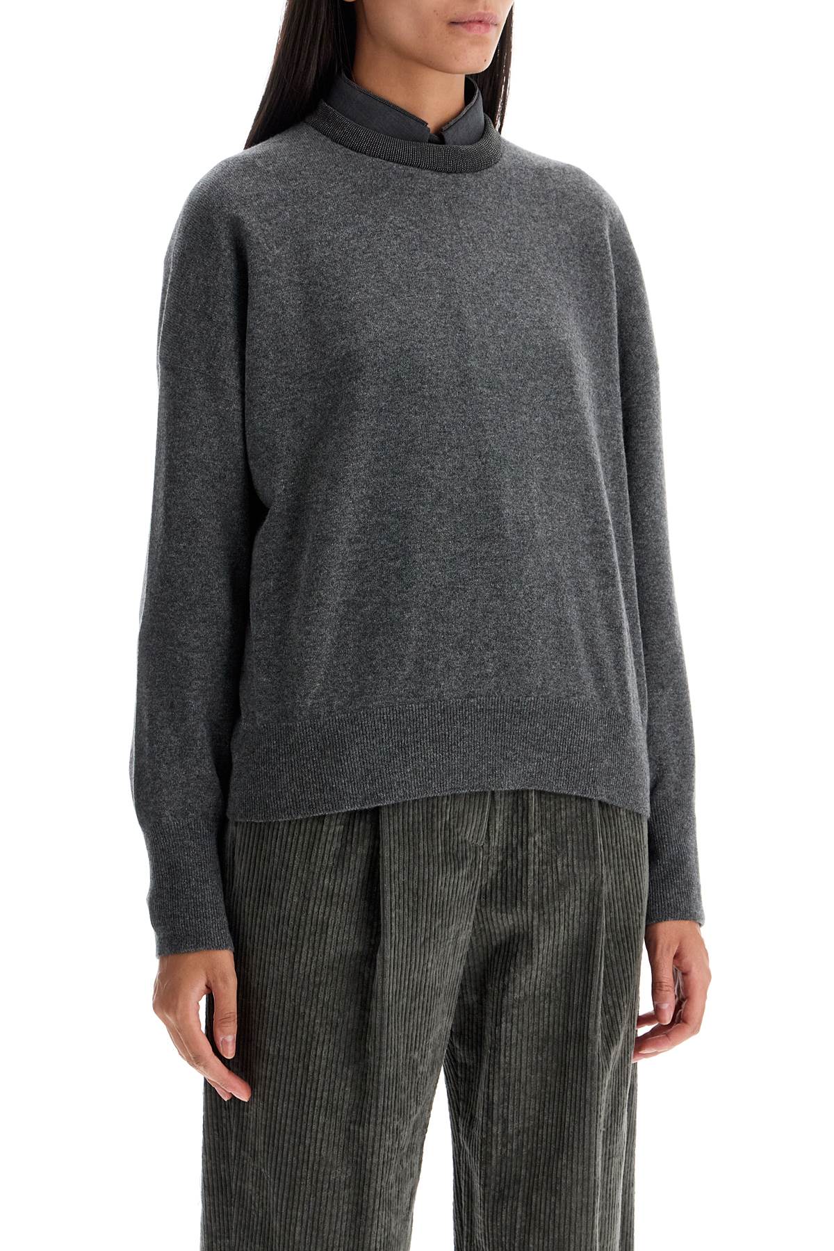 Brunello Cucinelli "pullover with precious rib Knitwear Brunello Cucinelli