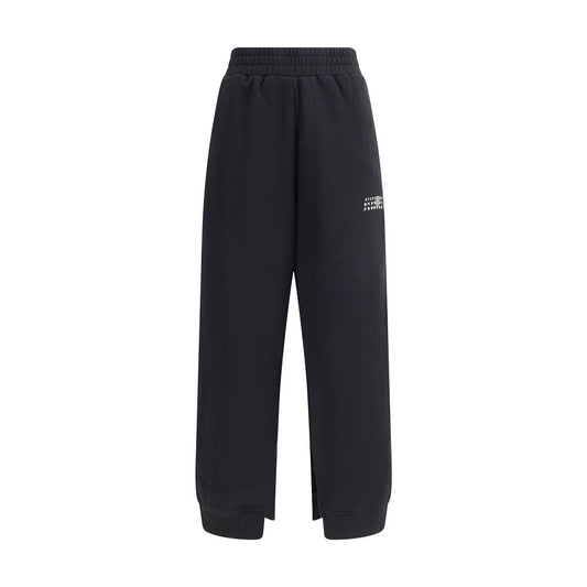 MM6 Black Cotton Joggers (Workout Pants) MM6