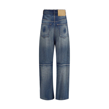 MM6 Blue Cotton Relaxed Fit Jeans MM6