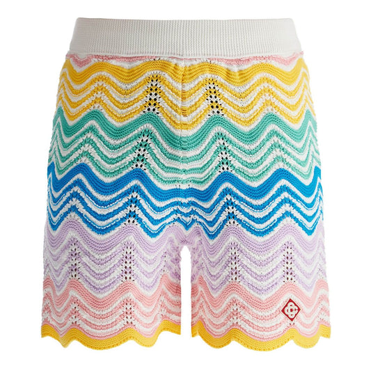 Casablanca "gradient wave knit bermuda shorts Short trousers Casablanca Light Gray