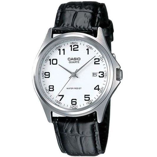 CASIO COLLECTION Mod. DATE - LEATHER, WHITE