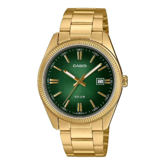 CASIO COLLECTION Mod. DATE - GOLD - Green Dial WATCHES CASIO COLLECTION & VINTAGE