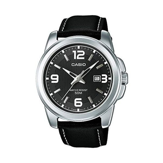 CASIO COLLECTION Mod. BOLD DATE - LEATHER, BLACK WATCHES CASIO COLLECTION & VINTAGE Light Gray