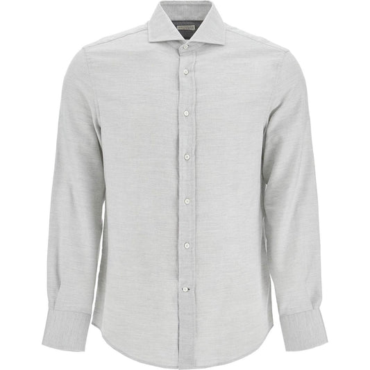 Brunello Cucinelli easy fit cotton-lyocell shirt Shirts Brunello Cucinelli