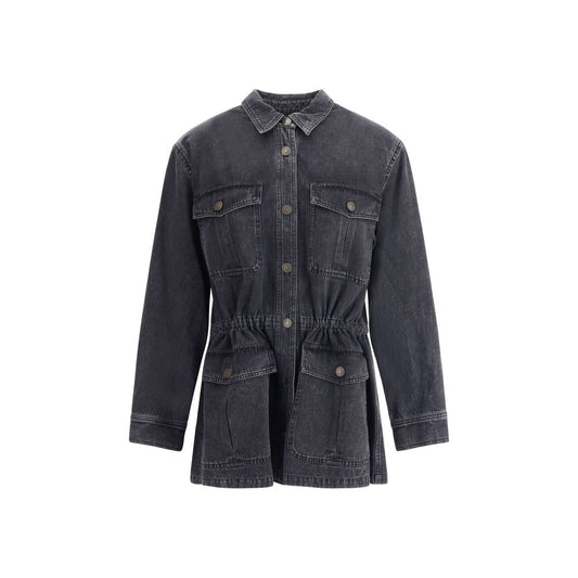 Marant Etoile Gray Cotton Denim Jacket
