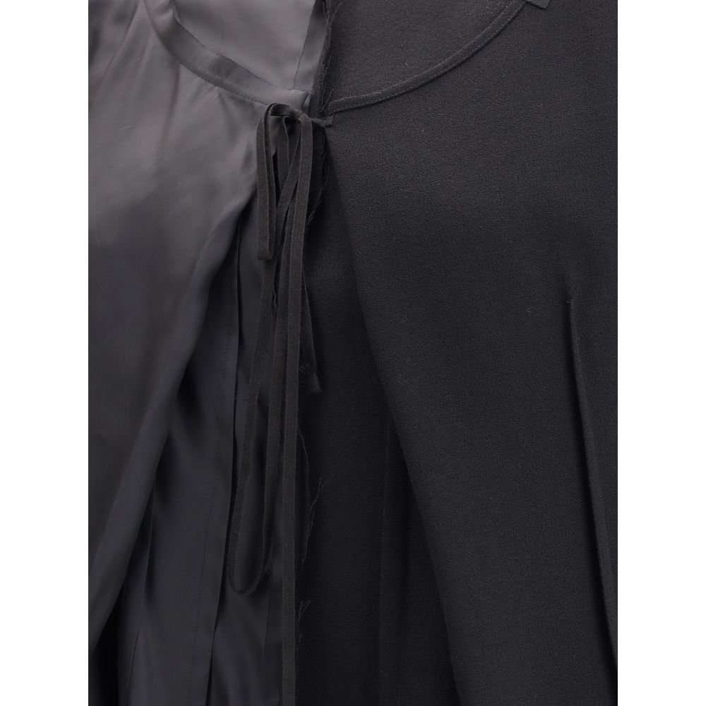 Margiela Black Acetate Casual Dress Margiela