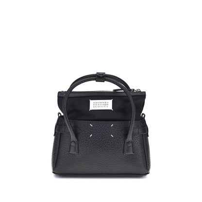 Margiela Black Calf Leather Bos Taurus Handbag Margiela