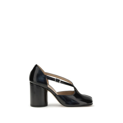 Margiela Black Calf Leather Bos Taurus High Heel Pumps Margiela