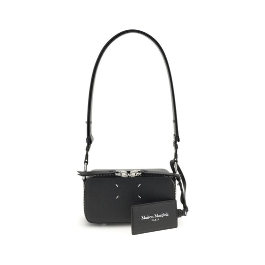 Margiela Black Calf Leather Bos Taurus Shoulder Bag Margiela