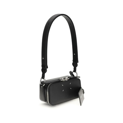 Margiela Black Calf Leather Bos Taurus Shoulder Bag Margiela