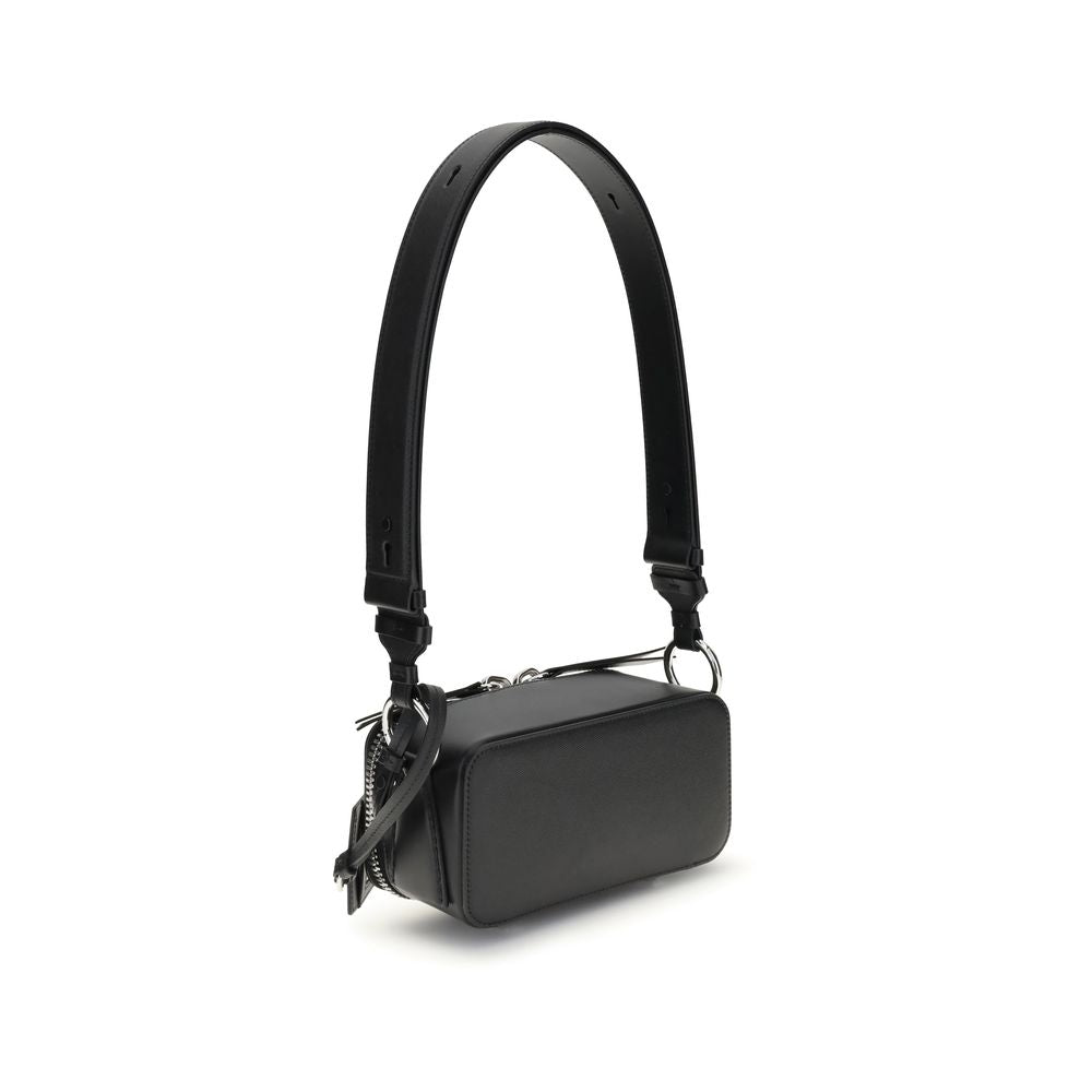Margiela Black Calf Leather Bos Taurus Shoulder Bag Margiela
