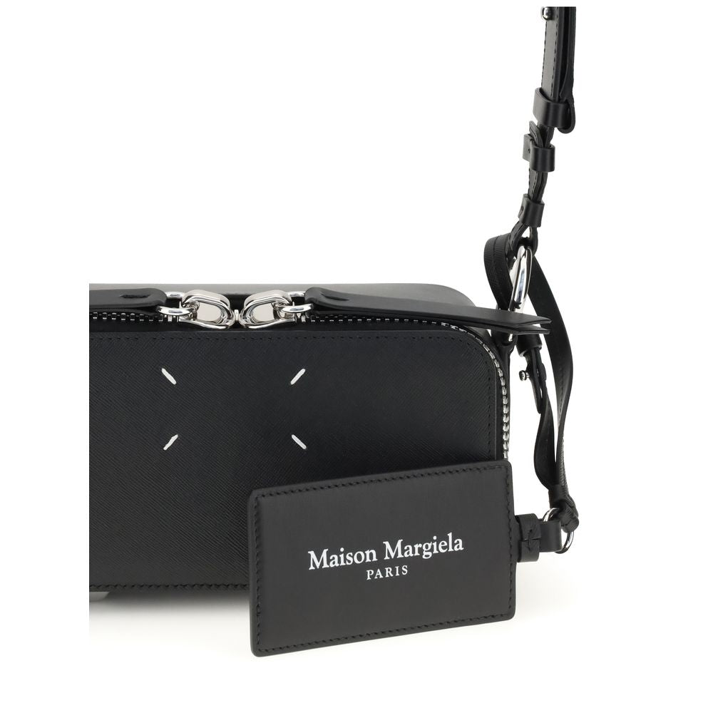 Margiela Black Calf Leather Bos Taurus Shoulder Bag Margiela
