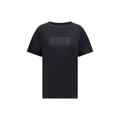 Margiela Black Cotton T-Shirt Margiela