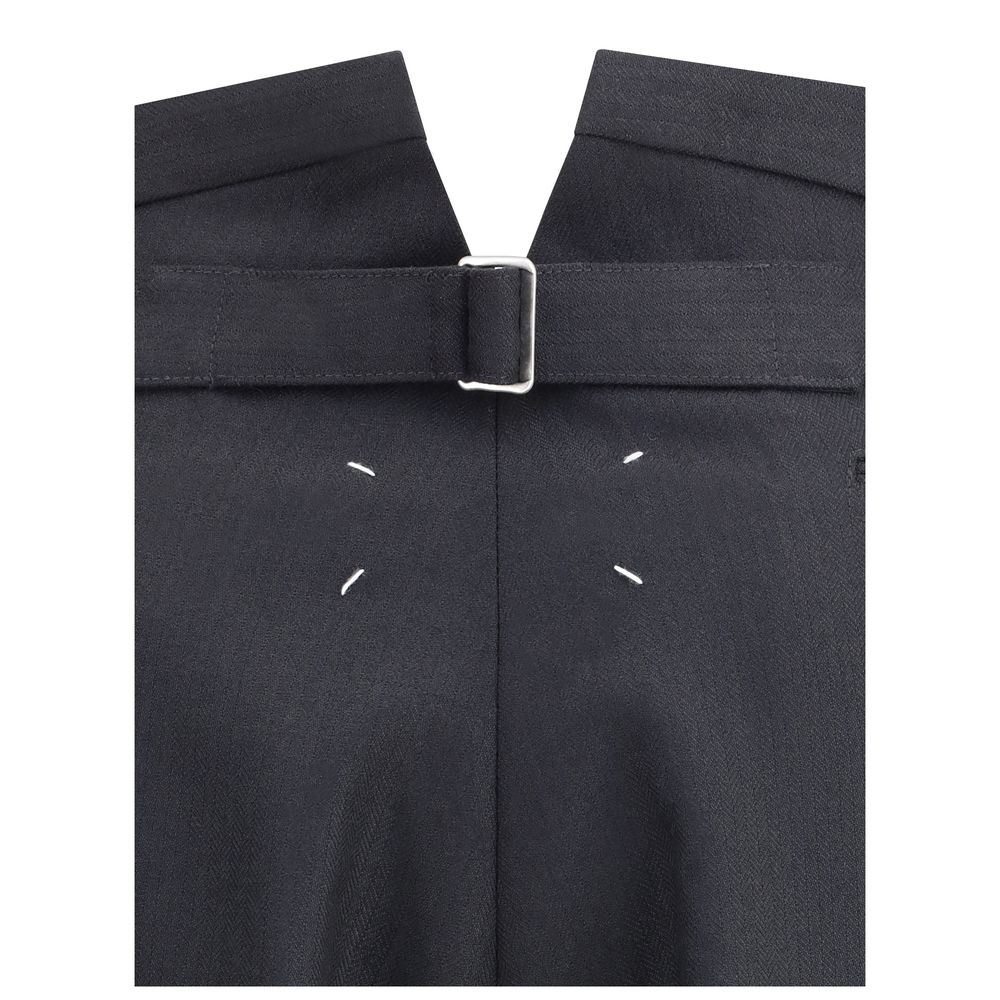 Margiela Black Wool Dress Pants Margiela
