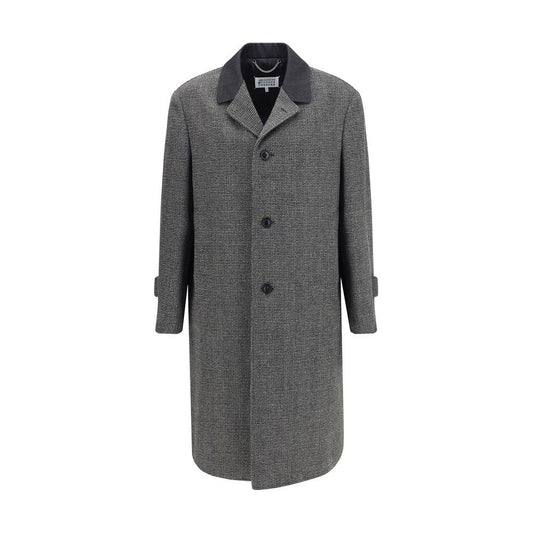 Margiela Gray Fleece Wool Coat Margiela