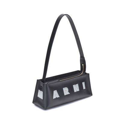 Marni Black Calf Leather Bos Taurus Shoulder Bag Marni