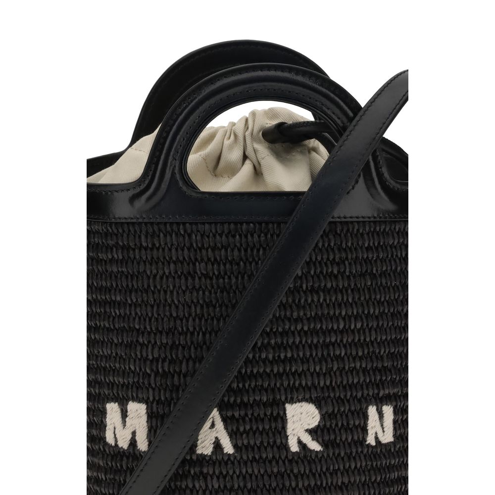 Marni Black Cotton Backet Bag Marni