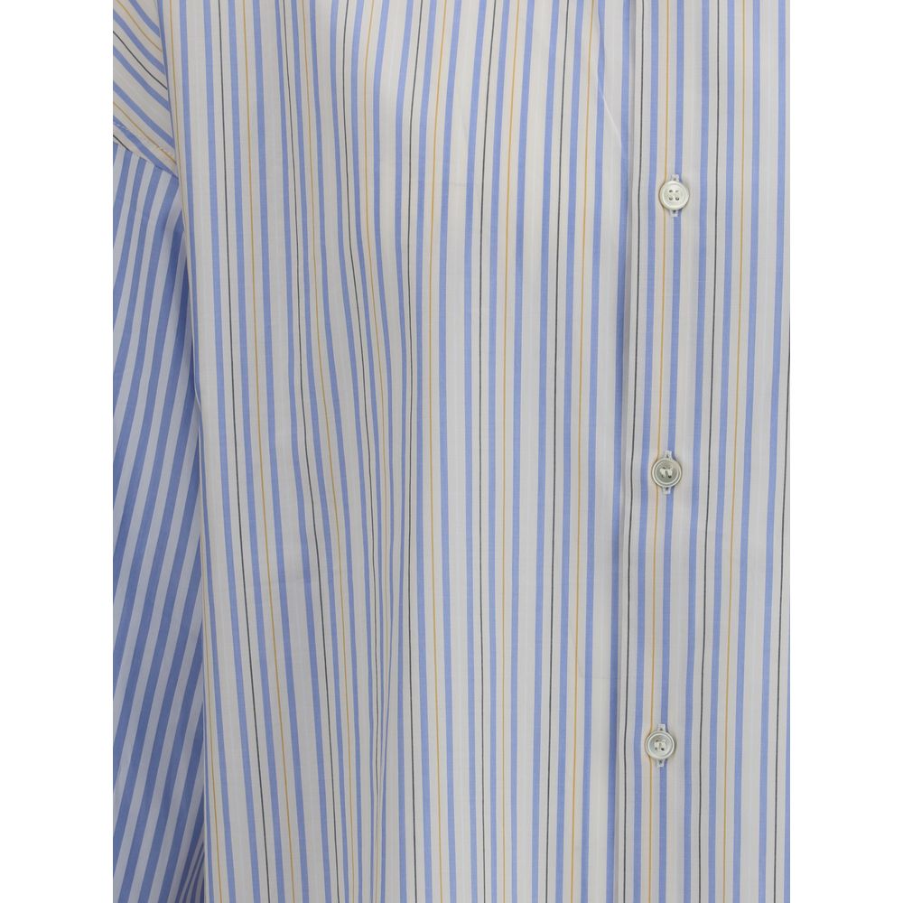 Marni Light Blue Cotton Pattern Shirt Marni