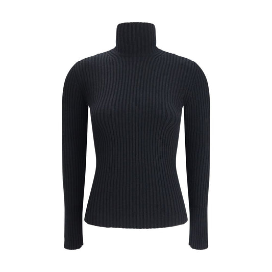 Max Mara Black Wool Long Sleeve T-Shirt