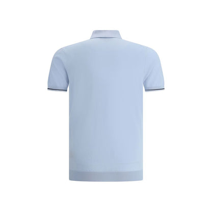 MooRER Light Blue Cotton Polo Shirt MooRER