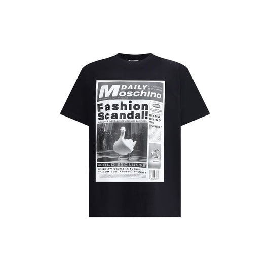 Moschino Black Cotton T-Shirt Moschino