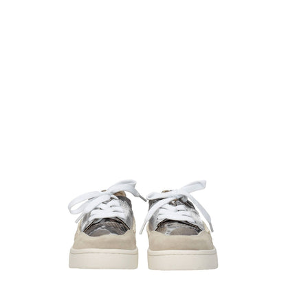 Mou Gray Leather Low Top Sneakers Mou