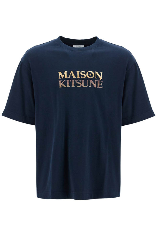 Maison Kitsune oversized t-shirt with gradient logo