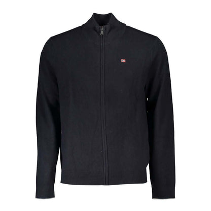 Napapijri Black Tessuto Men Cardigan