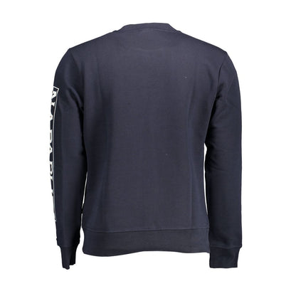 Napapijri Blue Cotton Men's Sweatshirt Napapijri