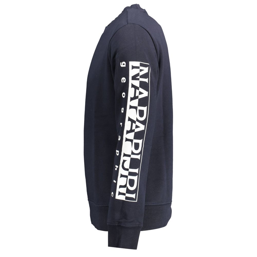 Napapijri Blue Cotton Men's Sweatshirt Napapijri
