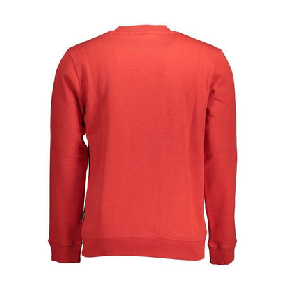 Napapijri Rosso Cotton Men Sweatshirt