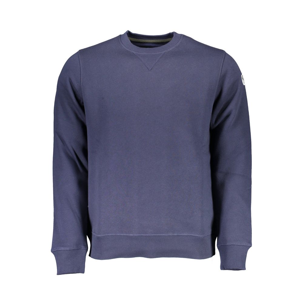 North Sails Blue Cotton Men Sweatshirt