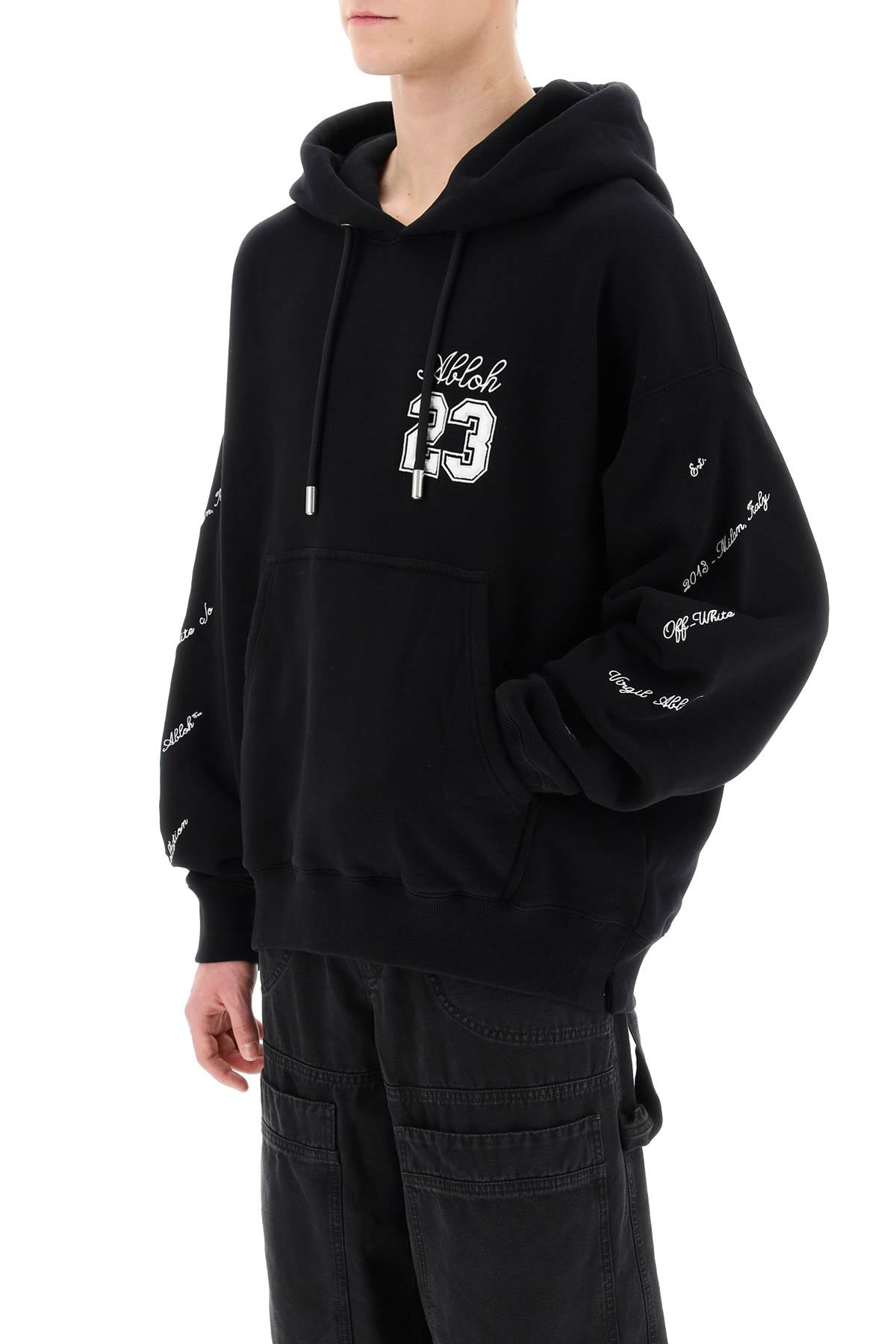 Off-White skate hoodie with 23 logo