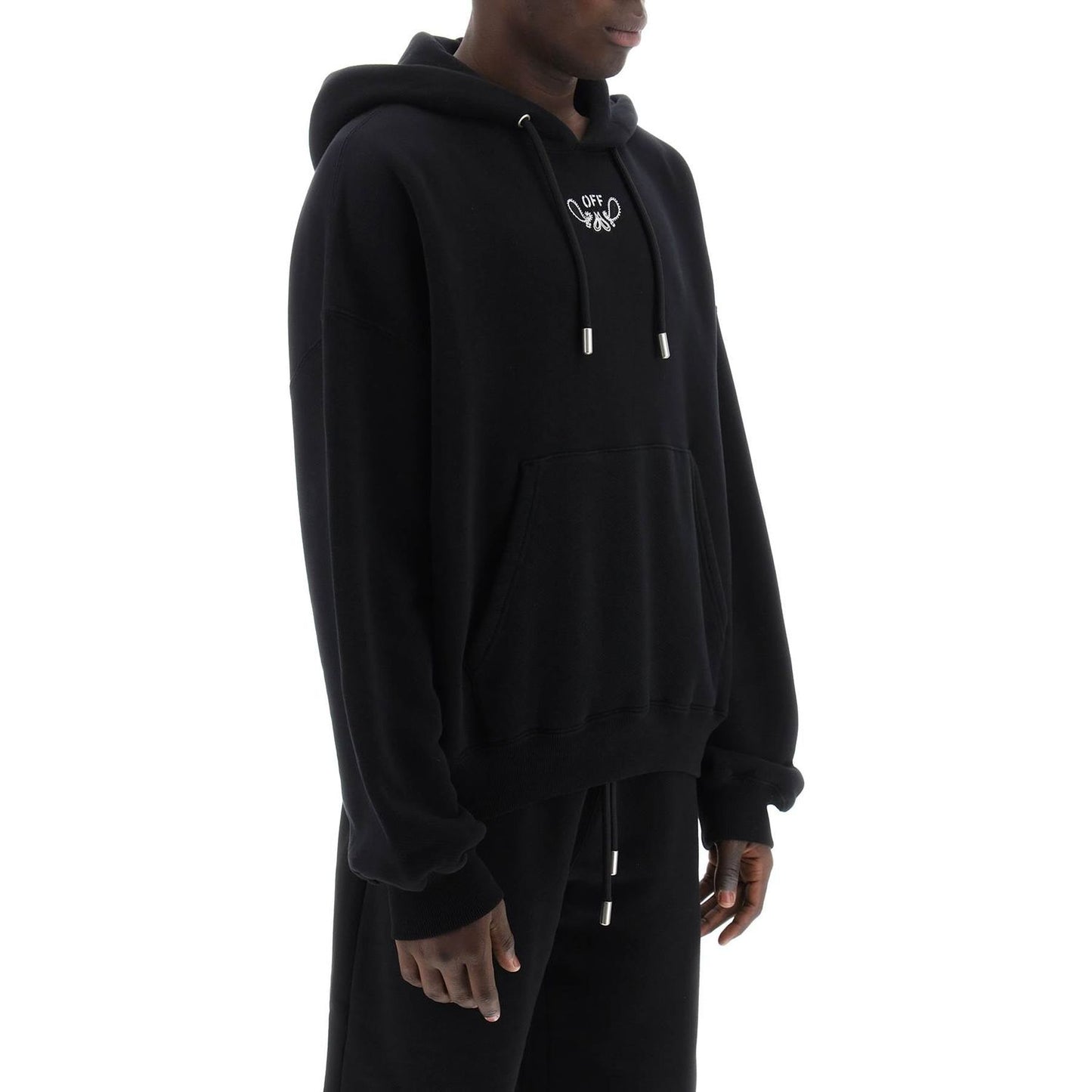 Off-White hooded sweatshirt with paisley Topwear Off-White