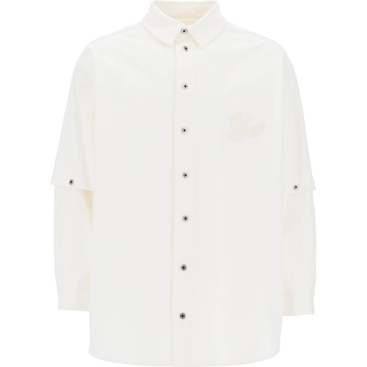 Off White Off-White convertible overshirt with 90's Vests Off White