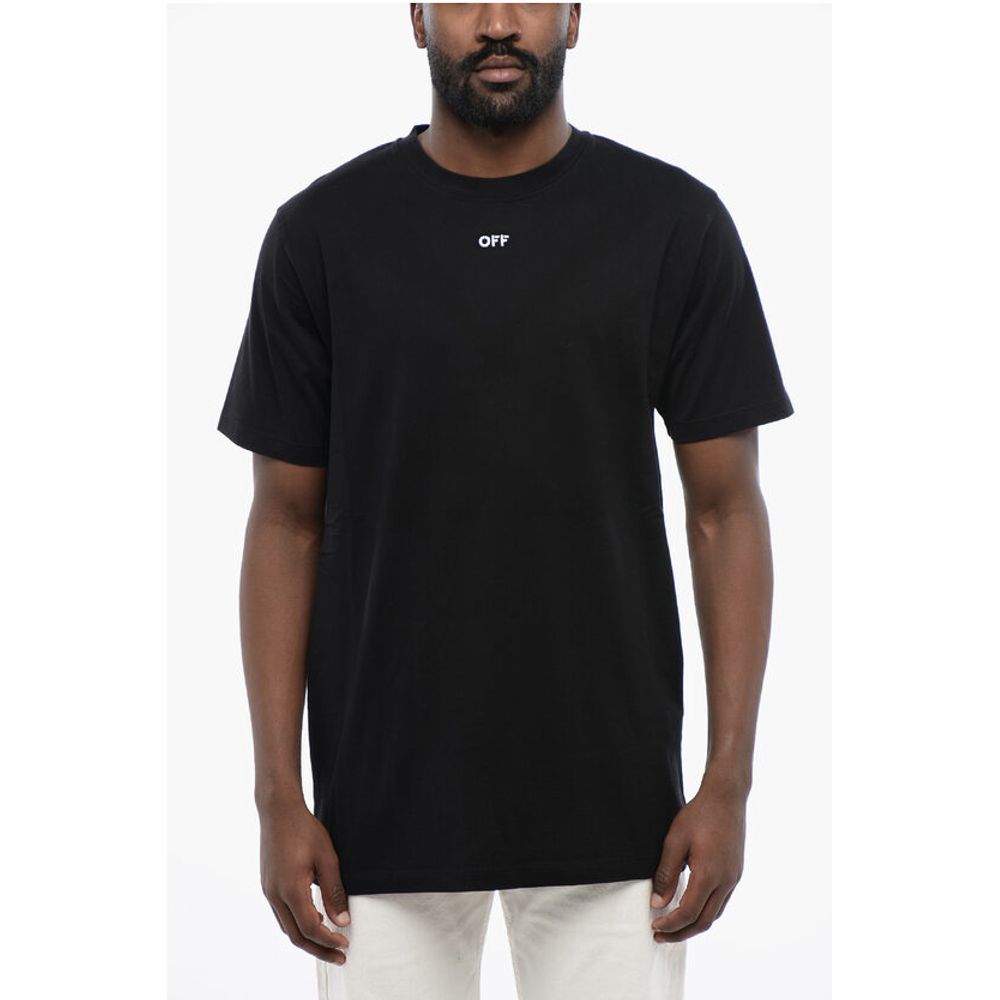 Off-White Black Cotton ARROW Crew-neck T-shirt Off-White