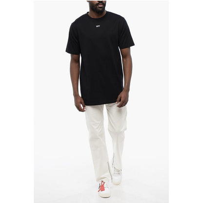 Off-White Black Cotton ARROW Crew-neck T-shirt Off-White