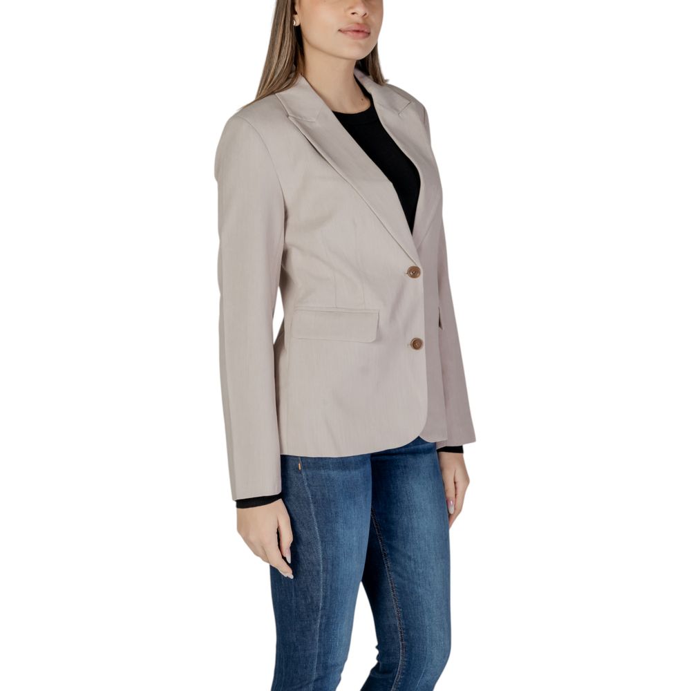 Only Beige Recycled Polyester Blazer Only